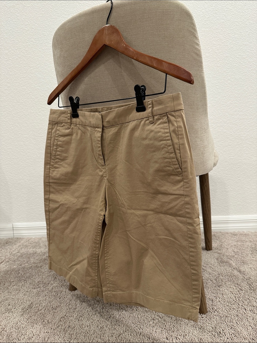 J. Crew Women's Khaki Chino Bermuda Shorts